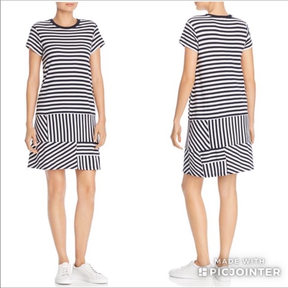 ATM Anthony Thomas Melillo Striped Pique Dress NWT - Picture 2 of 7